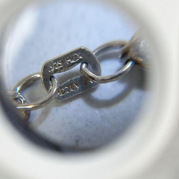 Mexico Sterling Silver 925 Butterfly Bracelet ✨ Chain Link Charm Delicate 🦋 - Picture 11 of 12